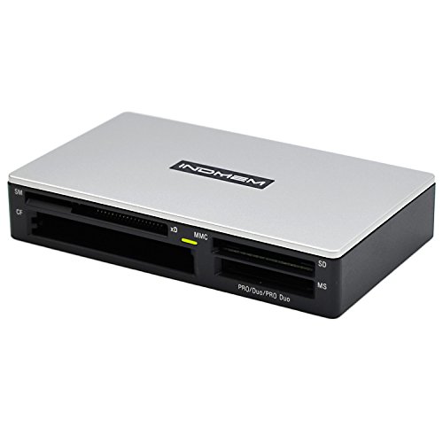 SmartMedia Card Reader Writer 17-in-1 SD Multi Card Reader USB Card Hub Slim Adapter For SM, SD, SDHC, SDXC, UHS-I, MMC, MS, MS Pro Duo, CF, MD, RS-MMC, XD, Camera PDA Flash Memory Cards All-in-1