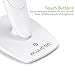 LED Desk Lamp, Alween 3-Level Dimmable Table Lamp with USB Charging Port and Power Adapter, Flexible Portable Eye-Caring Reading Lamp (White)