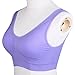 DAS Leben Women Sports Bra Workout and Gym Seamless Racerback Yoga Bra Pack of 3 (XXL, Light pink, light blue, light purple)