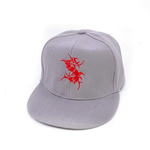 Death Metal Band Baseball Cap Electronic Dance Music hat Sepultura Logo Letter Embroidery hat Gray