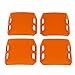 lightronic 4pcs 18W Amber Lens Cover LED Light Bar Covers Led Light Pods (Amber)