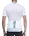 Santic Cycling Jerseys Men's Short Sleeve Bike Shirts Full Zip Bicycle Jacket with Pockets White L