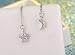 Alician Adorable Moon Star Dangle Earrings Lovely Silver Zirconia Long Chain Ear Drop for Women Girl's Gift