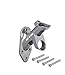 Evergreen Flag Bracket Two-Position 45 and 90 Deg | Aluminum | Silver | Hardware Incl | Outdoor Home and Garden Décor | Residential or Commercial | Wood Metal Plastic Pole - Not Included