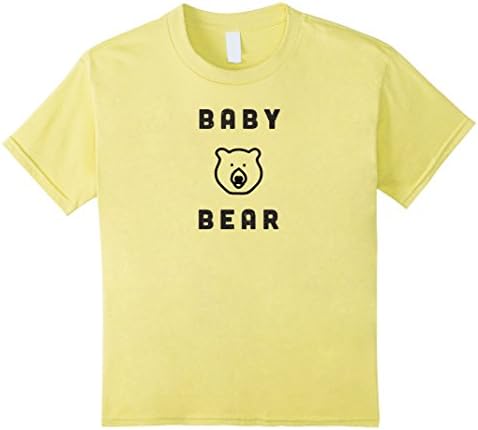 Kids Baby Bear T Shirt Matching Family Set for Toddler &amp; Kids 12 Lemon