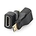 Postta Mini HDMI Adapter(2 Pack) Male to Female Gold Plated HDMI Connector