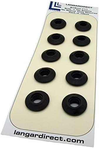 Langard 12mm Black snap 'n' Tap Eyelets Pack of 10pcs