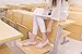 5 Pairs Women's No Show Socks Cotton Non Skid Low Cut Socks (Cute Rabbit)