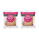 6 X Hario 02 100-Count Coffee Natural Paper Filters, 6-Pack Value Set (Total of 600 Sheets)