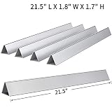 SHINESTAR 7534 for Weber Spirit Flavorizer Bars 21.5 Replacement for Werber Spirit 210 Genesis Silver A Grill Parts, 7535 65902 Stainless Steel Flavor Bars 21.5 inch for Weber Spirit e210 E S 200 500