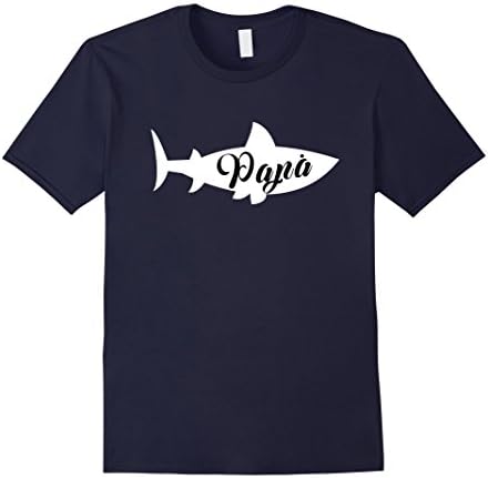 Men's papa dad father Baby Shark newborn infant toddler cute funny 2XL Navy