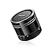 EasyAcc Mini Bluetooth Speaker, Portable Rechargeable Wireless Bluetooth Speaker Microphone Support Micro SD Card Playing & FM Function - Black