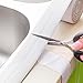 Bathtub Caulk Strip PE(Polyethylene) Waterproof Self Adhesive Tub, Kitchen Caulk Tape and Bathroom Wall Sealing Tape Caulk Sealer, Flexible Peel and Stick Caulking Tape, 1.5'' x 11' (White)