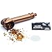Exclusively Designed Bronze Retro Mini Skull with Detachable Private Tool, 5 Stainless Steel mesh Filters, 3 in 1 Scraper and Cleaning Cloth
