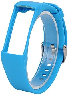 TenYun For Polar A360 bands/Polar A370 bands, Replacement One-piece Soft Silicone Band/Sport Strap/WristBand/Accessory with Safety metal clasp for Polar A360/A370 (Blue)
