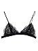 Persun Women's Floral Lace Bralette Thin Band Triangle Sheer Bra