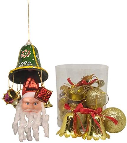 Saugat Traders Christmas Decoration Item with Hanging Jingle Bell & Santa