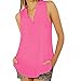 vanberfia Women's Casual Summer Women Blouse Tops Sleeveless Shirt (XXL, 6278)