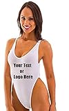 RELTANGL Women's One Piece High Cut Backless Thong Bathing Suits Swimsuits(FBA)