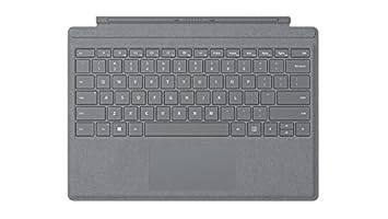 Microsoft Surface Pro Signature Type Cover Tastatur, Hintergrundbeleuchtung LED Tastatur Platino
