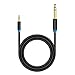 5FT 24K 15U Gold Plated VENTION 3.5mm 1/8 Male to 6.35mm 1/4 Male TRS Stereo Audio Cable with PVC Infection Molding Shell Design for iPhone, iPod, Laptop,Power Amplifier,Microphone and Guitar