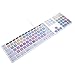 HRH Avid Pro Tools Functional Shortcuts Hot Keys Design Silicone Keyboard Skin Cover for iMac Keyboard G6 with NumberPaid Number pad A1243 MB110LL/B and MB110LL/A[US/EU Layout]