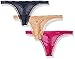 Calvin Klein Women's 3 Pack Bottoms Up Thong Panty