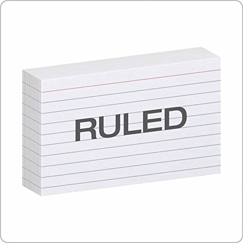 1 Oxford+Ruled+Index+Cards+White