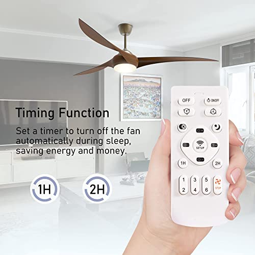 Ceiling Fan with Lights and Remote Control, 52 inch Modern Ceiling Fan