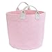 Little Love by NoJo Chevron Reversible Storage Tote with Handles, Pink/White