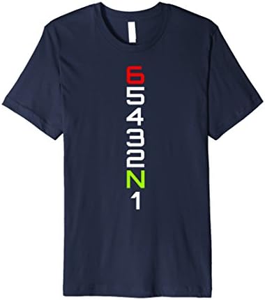 Mens Motorcycle Shift T-Shirt Large Navy
