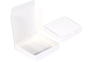 JJO Mini Pizza Boxes 5x5x1 Inches 50 Pack Small Pizza Boxes for Cookie, Party Favors,Mini Pies and Crafts