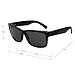 LianSan Designer Rectangle Oversized Women Men Sunglasses Wayfarer Glasses 0708(black frame black lenses)