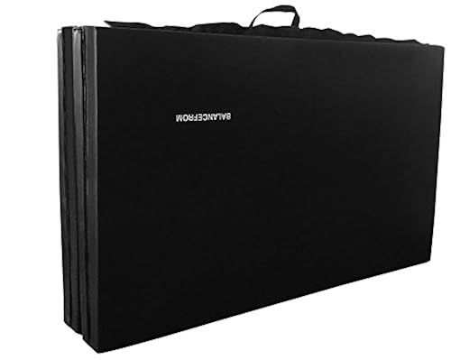 thumbnail image 2 of Signature Fitness 10ft X 4ft Four-Fold Exercise Mat - 2-Inch Thick, With Handles & Velcro, For MMA, Gymnastics, Home Gym Flooring 2 of 14