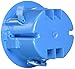 Carlon B618RR-UPC Ceil Round Old Work Box, 4.53, Blue