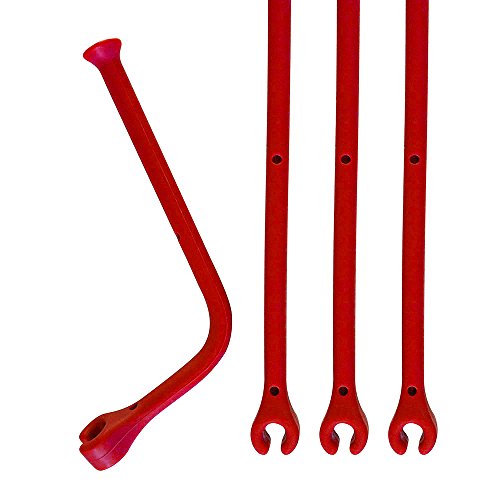 Connia 4Pcs Adjust Silicone Wine Glass Dishwasher Goblet Holder Safer Stemware Saver (Red)