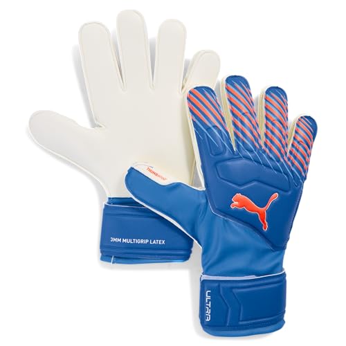 PUMA Unisex Ultra Match Protect Goalkeeper Gloves, Ultra Blue-Glowing Red AH25,…