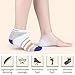 Dini Agel Heel Lift Insoles Plantar Fasciitis Heel Protectors Cracked Skin Care Protector Invisible Heights Increase Insole (White)