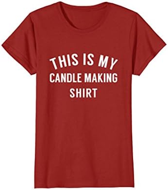 Womens This Is My Candle Making Shirt - T-Shirt for Candle Makers Medium Cranberry