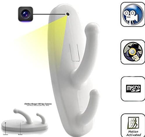XiuFen HD Detection Motion-Activated Mini Clothing Hook Camera Video Resolution Best Home Security Camera