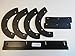 Honda HS521 / HS621 Snow thrower paddle and scraper bar set/kit, 72523-747-010, 72522-747-010, 72521-747-000, 76322-747-a10