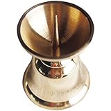 ダルマ ロウソク立て 仏具 火立て (特大 高6.0cm×幅5.0cm, 金色磨き)