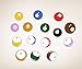 15 Billiard Balls Wall Decal Stickers Printed Graphic Game Room Decor Vinyl Wall Art. (Range from 8in x 8in to 11in x 11in in Size) #OS_MB130A. Easy to Apply & Removable.