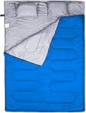 BESTEAM Camping Sleeping Bag, 3 Season Warm & Cool Weather, Waterproof, Lightweight, Great for Adults & Kids, Family Camping, Backpacking, Traveling, Hiking, Outdoor Activities