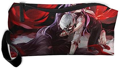 HSs4AD Ken Tokyo Gh-oul Anime Cosmetic Bag Travel Toiletry Bag Portable Makeup Pouch Hanging Organizer Bag
