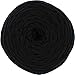 T-Shirt Yarn Cotton Fettuccini Zpagetti - Sewing Knitting Crochet T Shirt Yarn - 100 Meter - Black