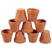 Terra Cotta Pots - 9-Pack Mini Clay Flower Pot Planters for Indoor, Outdoor Plant, Succulent Display, Brown - 3 Inches