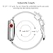 SWEES Genuine Leather Band Compatible iWatch Apple Watch 38mm Series 3, Series 2, Series 1, Sports & Edition for Women, Small Replacement Designer Design Dressy Accessories