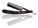 Men's Straight Edge Razors with Dorco Razor Blades - Barber Shaving Quality (Black)