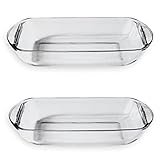 Anchor Hocking Oven Basics 1 Quart Mini Glass Bake Dish, Set of 2